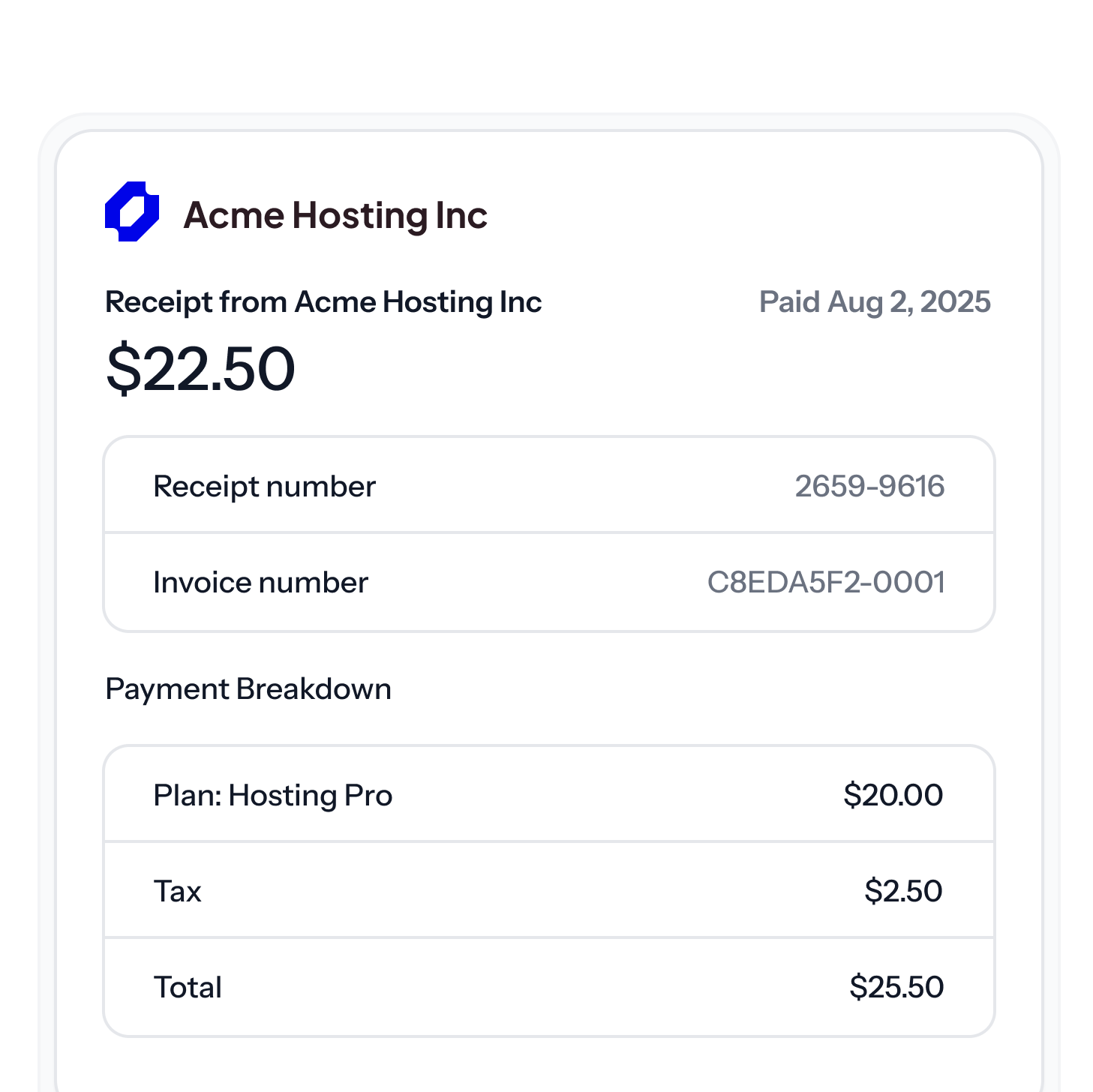White Label Client Billing image
